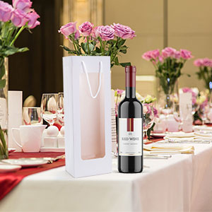 Πολυτέλειας της Kraft εγγράφου κρασιού συσκευάζοντας περιβαλλοντικό ανθεκτικό έγγραφο χρώματος κιβωτίων καφετί 1