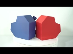 Καυτό πώλησης κιβώτιο εγγράφου χαρτονιού κιβωτίων γαμήλιων δώρων πολυτέλειας κιβωτίων συνήθειας συσκευάζοντας με την κορδέλλα