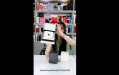 Λοξοπρεπείς κιβώτια από γκρι χαρτόνι Custom EVA Gold Stamping