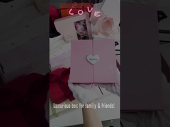 Τυποποιημένο κουτί γάμου από χαρτόνι, κουτί δώρων Χριστουγέννων με υπεριώδη επίστρωση.