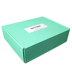 Μπλε εκτύπωση κιβωτίων CMYK Mailers ζαρωμένου χαρτονιού λογότυπων συνήθειας