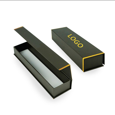 Προσαρμοσμένο λογότυπο Luxury Black Cardboard Packaging Watch Bands Smart Pen Μαγνητικά κουτιά δώρων