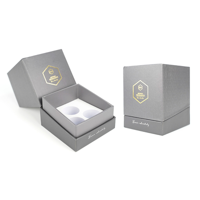 Λοξοπρεπείς κιβώτια από γκρι χαρτόνι Custom EVA Gold Stamping