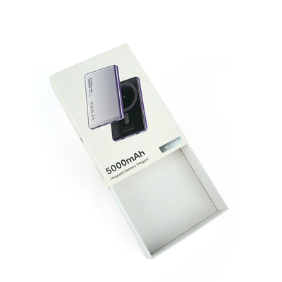 Προσαρμοσμένο τυπωμένο Power Bank χαρτόνια χαρτόνια κουτί συρόμενο συρτάρι κουτί δώρο για ηλεκτρονική συσκευασία