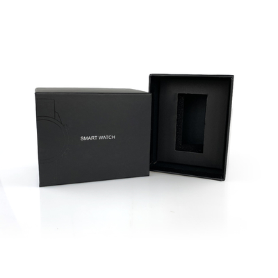 Πρωταθλήματα Προσαρμοσμένο λογότυπο Εκτύπωση Spot UV Ακατέργαστα κουτιά ρολόι Κουτιά συσκευασία δώρο Με δίσκο Eva Για Smart Watch