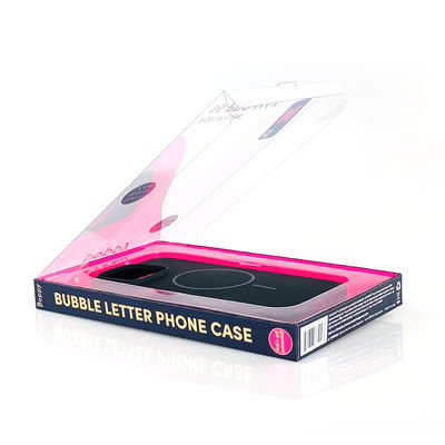 Luxury Cell Phone Case Box with Clear PVC Window Customized Mobile Phone Case Packaging Box for iPhone 17