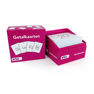 Προσαρμοσμένα δημοφιλή παιχνίδια χαρτιά παιχνίδια AR αριθμός Flash κάρτες με προσαρμοσμένα χαρτιά κουτιά συσκευασία για παιχνίδια κάρτες