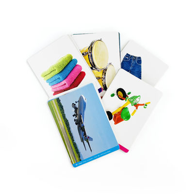 Προσαρμοσμένες κάρτες παιχνιδιού Γλαστικές κάρτες παιχνιδιού επιφάνειας Εκτύπωση κάρτες flash για παιδιά με χαρτόνια συσκευασία